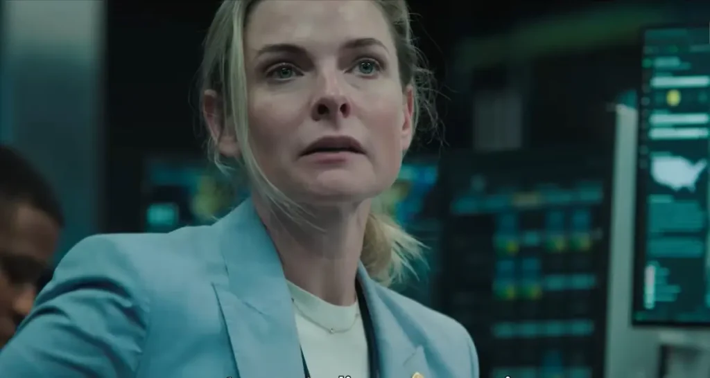 Rebecca Ferguson, as Captain Olivia Walker in A House of Dynamite movie