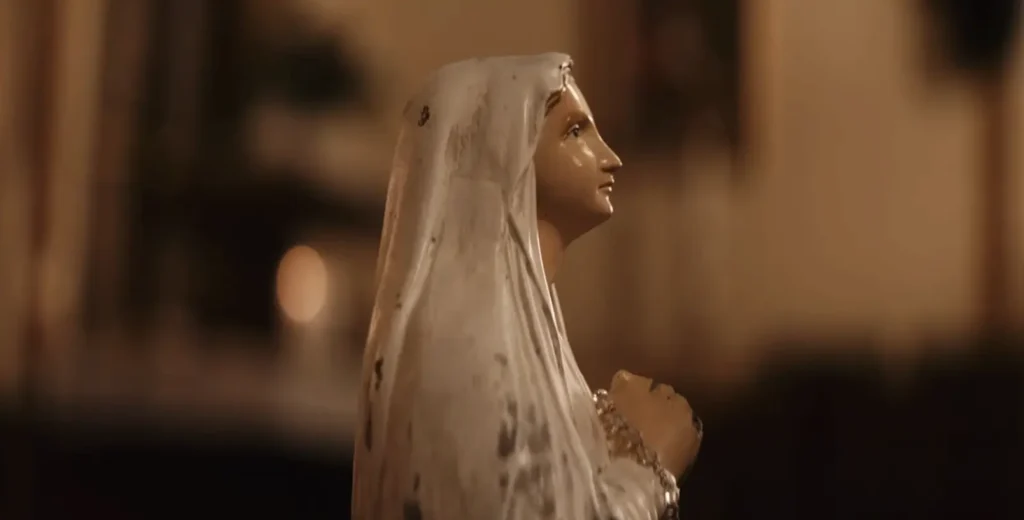 Broken Mary movie showcasing broken statue of Virgin Mary