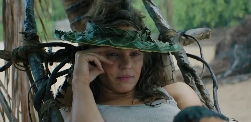 Rachel McAdams and Dylan O’Brien stranded on a deserted island in Send Help 2026 survival thriller