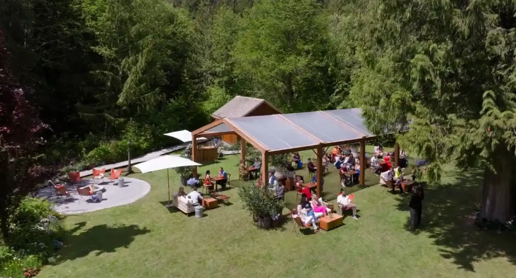 Age of attraction filming at Brew Creek Centre, Whistler, British Columbia