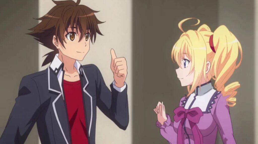 High School DxD showing Issei and other beautiful girls