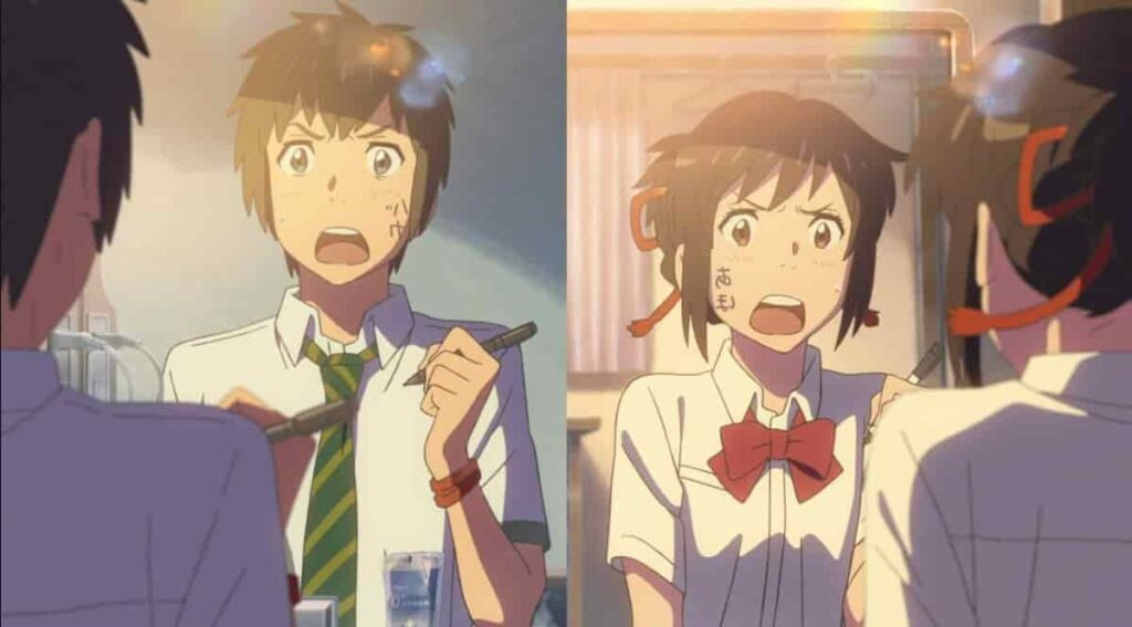 Your Name romantic relationship anime tv series