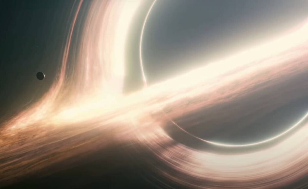 Blackhole shown in Interstellar movie