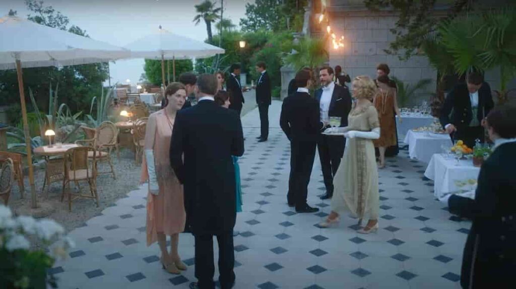 Hotel Portofino season 2 featuring all cast members dancing in the hotel