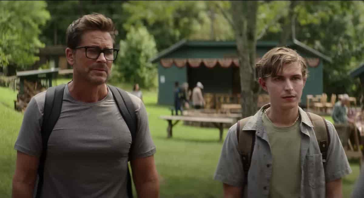 Rob Lowe and Johny Berchtold in Dog gone movie