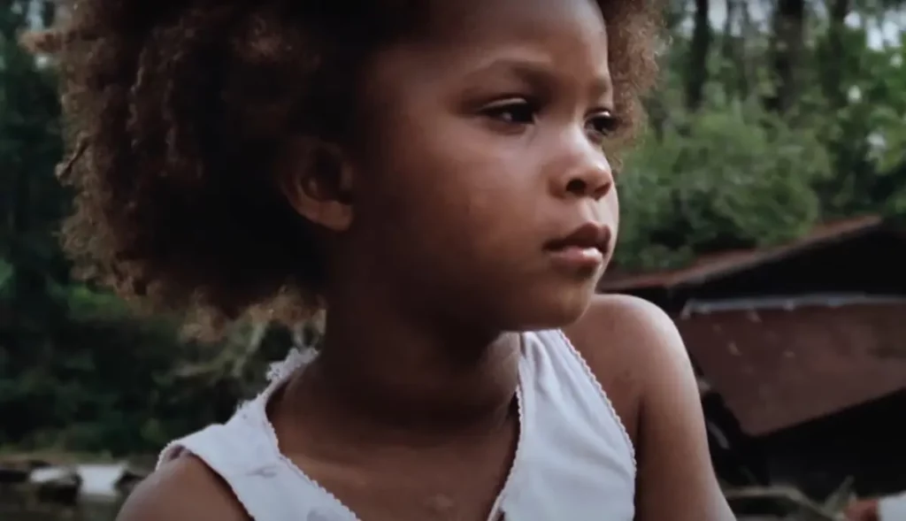 Beasts of the Southern Wild (2012) orphan movie showing Hushpuppy in jungle