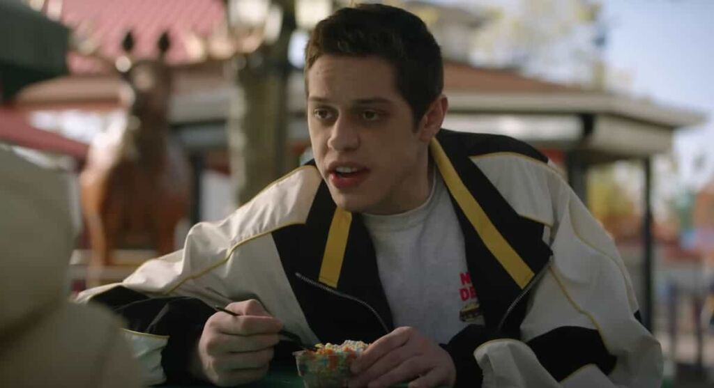 Pete Davidson on the set of Bupkis filming locations