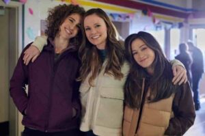 Marissa, Kelly, and Jen in Field Day Hallmark movie cast