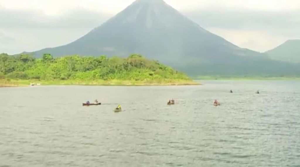 Love in the Wild filming at Arenal Volcano in Costa Rica