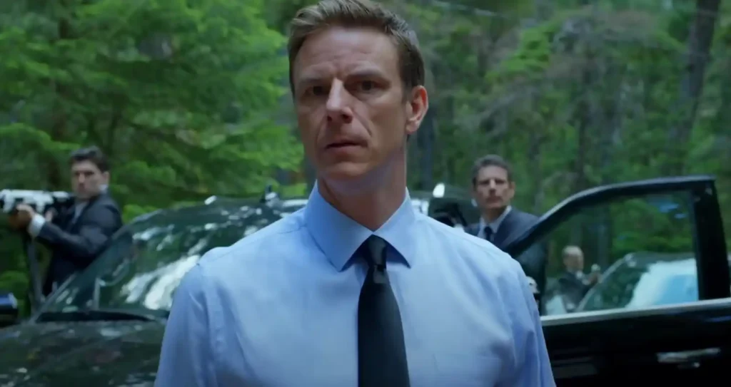 Proximity movie featuring Shaw Jones as agent graves with cops