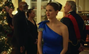 Ellise Roth showcasing herself as Princess Charlotte in A Royal Icing Christmas Movie