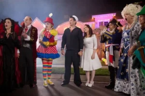 Haul out the halloween cast on the shooting set